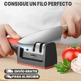 🔪Afilador de cuchillos y tijeras 3 en 1 ➕ ¡Cuchillo y Pelapapa de Regalo!🎁